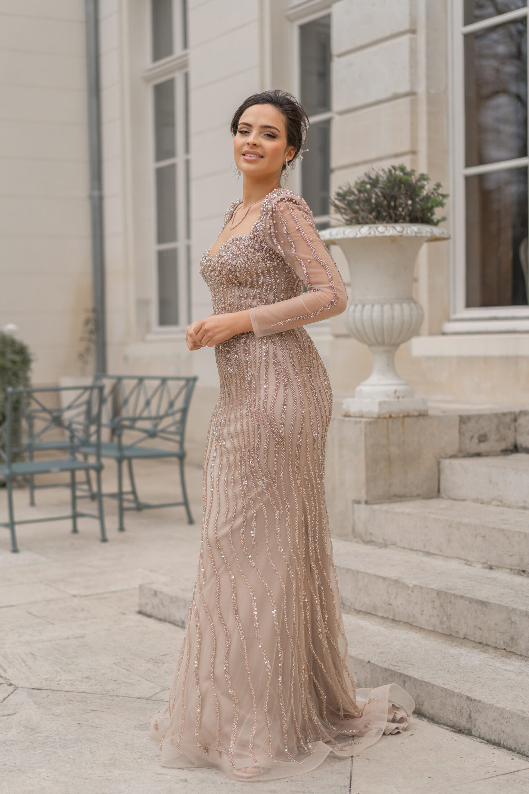 Sculpted Grace Evening Gown – Ref. 6564