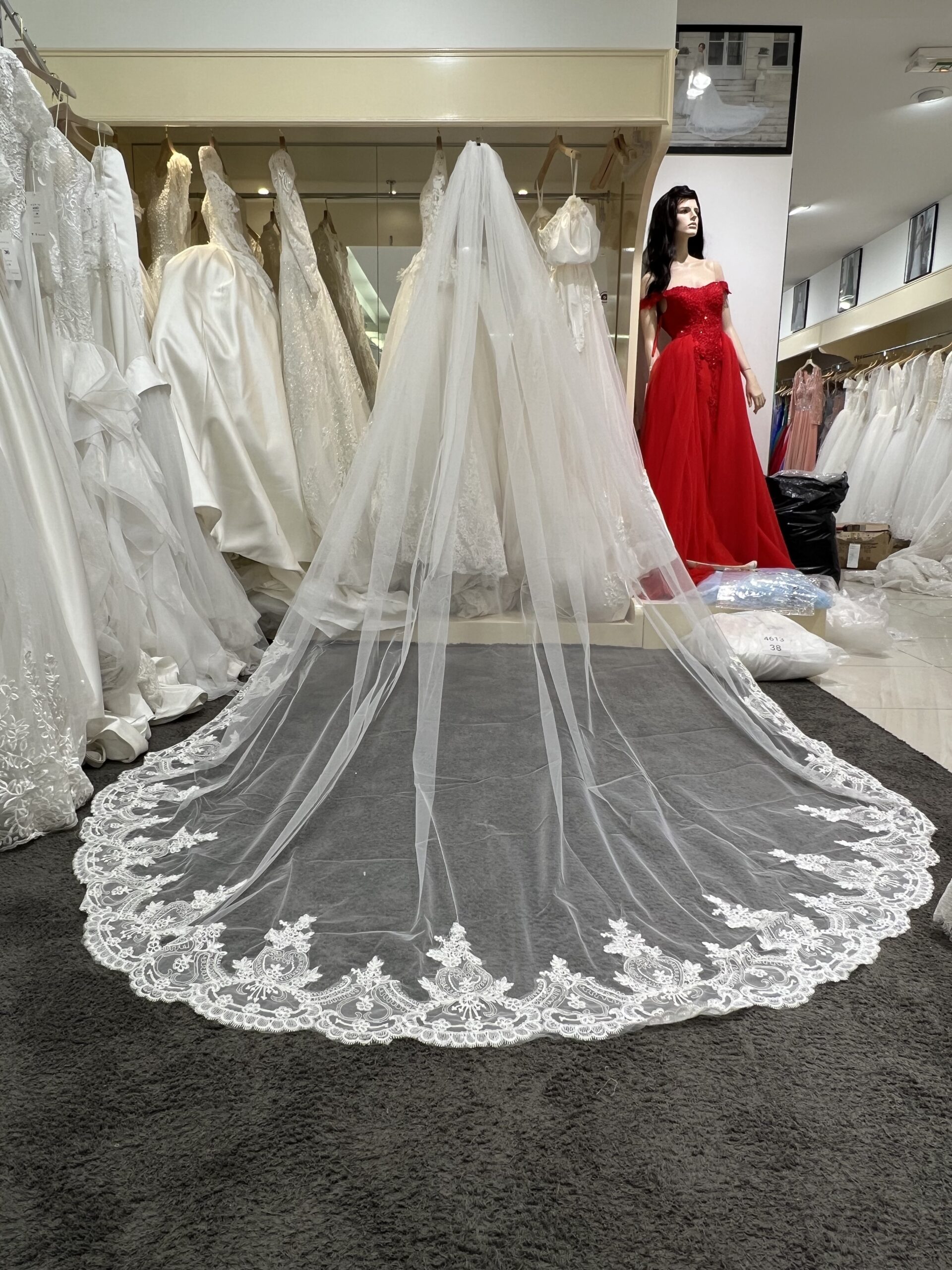 Ivoire Voile – Elegant Fabric for Wedding Dress (VL3840 4M)