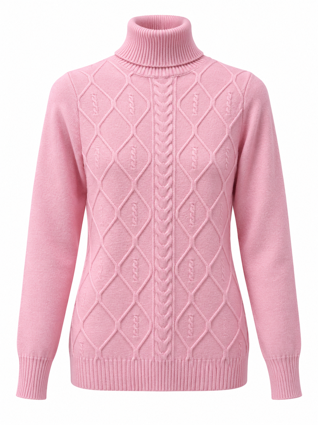 Cable Turtleneck Sweater