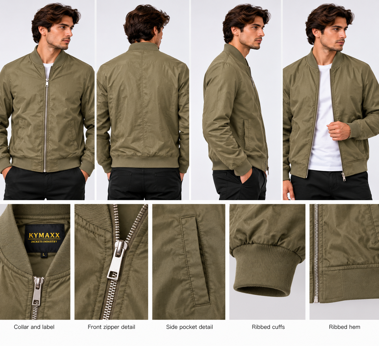 Men's Lightweight Bomber Jacket – 5164