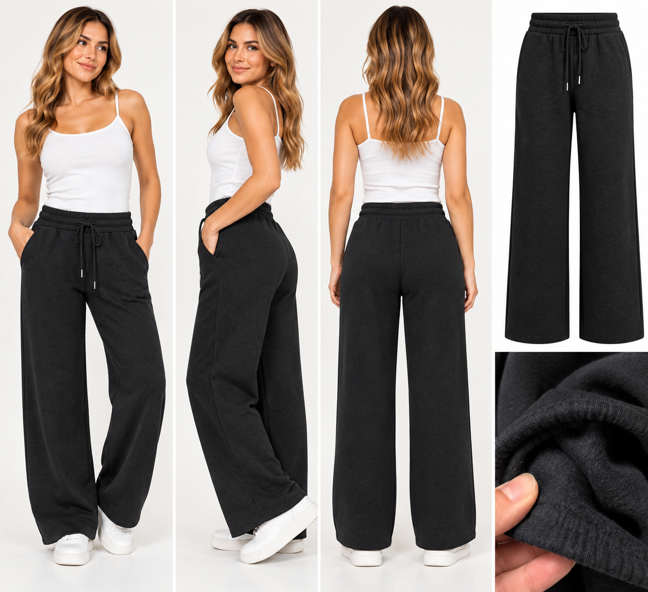 Wide-Leg Sweatpants